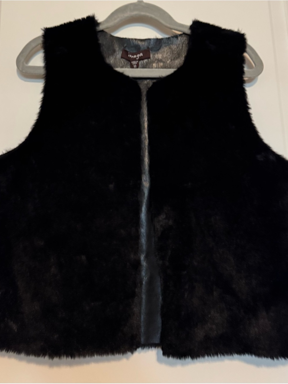 Imoga Faux Fur Vest girls size 10, NWT
